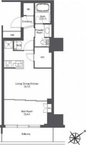 Tokyo Port City Takeshiba Residence Tower 1001 Floor Plan