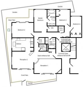 Garden House Yoyogi Office 101 Floor Plan