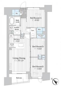 The Gran Classe Nihonbashi East 604 Floor Plan