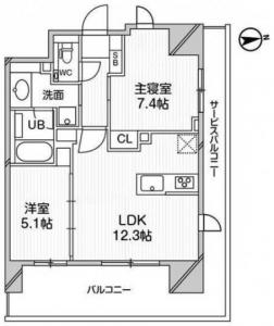 M Shirokanedai 0401 Floor Plan