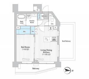 Plaire Deuxq Shinjuku West 707 Floor Plan