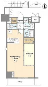 Libr Grant Kagurazaka 0901 Floor Plan