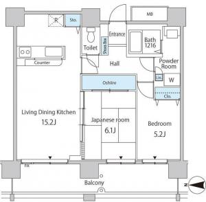 Cerulean Homes Kachidoki 207 Floor Plan