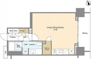 Asprime Hatchobori 0305 Floor Plan