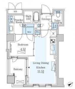 Park Axis Premier Omotesando 305 Floor Plan