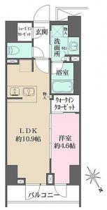 Lefond Progres Yotsuya 1101 Floor Plan