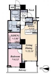 World City Towers Aqua Tower A3 12F Floor Plan