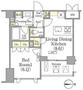 The ParkOne's Takanawa 210 Floor Plan