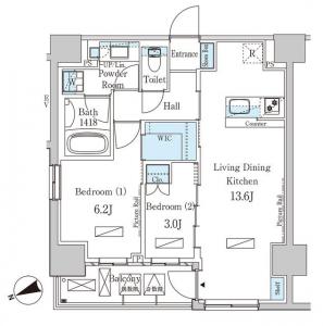 Park Axis Shibaura Canal 801 Floor Plan