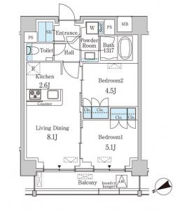 Prima Lead Minami-Aoyama 202 Floor Plan