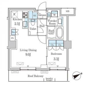 Prima Lead Minami-Aoyama 206 Floor Plan