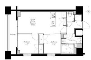 MINAMIAZABU NORTH 1005 Floor Plan