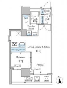 MIRIA RESIDENCE Shinjuku-gyoen 502 Floor Plan