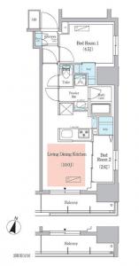 Urbanex Chiyoda Awaji-cho 801 Floor Plan