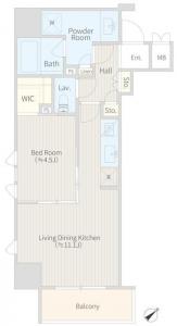 High Ground Kagurazaka 102 Floor Plan