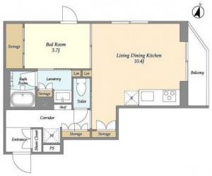 Astile Harajuku 303 Floor Plan