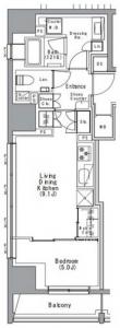 The Park Habio SOHO Otemachi 605 Floor Plan