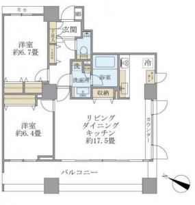 Park Homes Shinjuku-wakamatsucho 503 Floor Plan