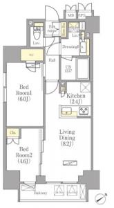 Park Villa Ebisu 501 Floor Plan