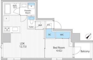 IPSE Tokyo Tsukishima 303 Floor Plan