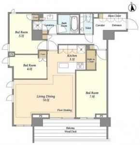 OASE Shinjuku Ichigaya Yakuoji 504 Floor Plan