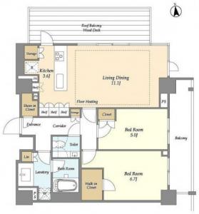 OASE Shinjuku Ichigaya Yakuoji 413 Floor Plan