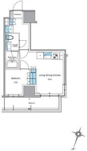 Lefond Progres Shibuya Hill Top 0912 Floor Plan