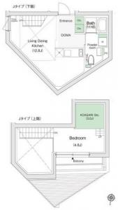 Stylio X Shirokane 503 Floor Plan