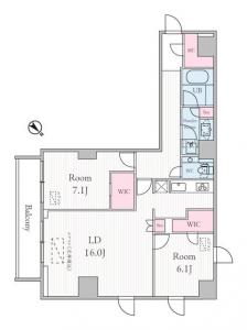 URBAN PARK GRANDE Daikanyama 404 Floor Plan