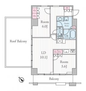 URBAN PARK GRANDE Daikanyama 403 Floor Plan