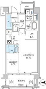 Green Residence Akasaka 405 Floor Plan