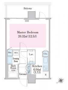 City Tower Shinjuku 1908 Floor Plan