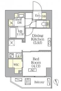 BRICK RESIDENCE Minamiaoyama 302 Floor Plan