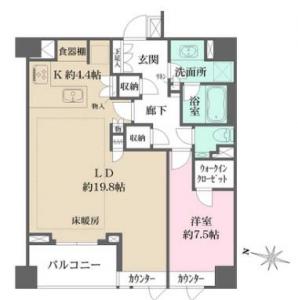 The Park House Takanawa Place 502 Floor Plan