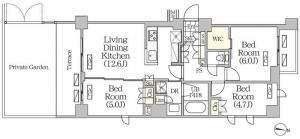 JP noie Himonya-minami 105 Floor Plan