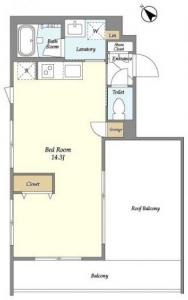 Astile Nishishinjyuku 2 401 Floor Plan