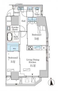 Lions Forsia Kanda-sudacho 1303 Floor Plan